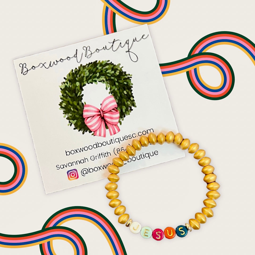 Jesus Bracelet Boxwood Boutique SC