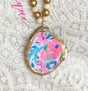 Floral Lilly Oyster attachment for necklace