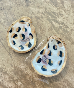 Hand painted Cheetah Oyster