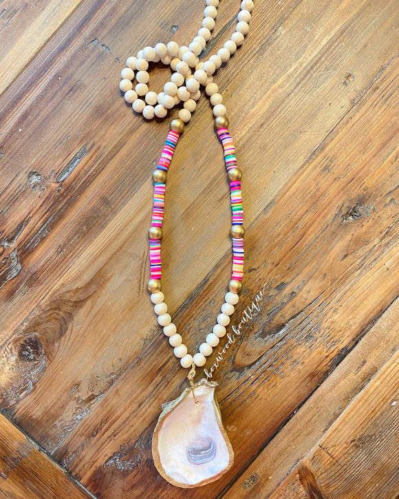 Colorful Oyster Shell interchangeable necklace