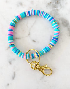 Blue Primavera Bracelet Keychain