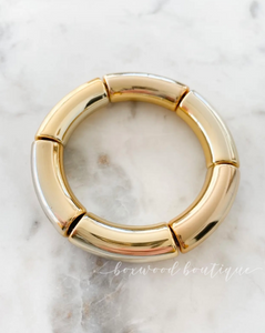 Gold Block Bracelet